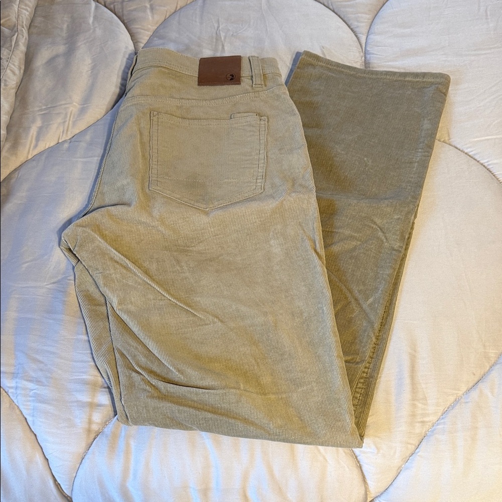 Men's Tan Corduroy Duck Head Pants